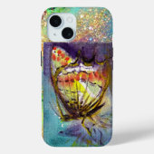 TOVERVLINDER IN BLAUW GOUD GLINSTERING Case-Mate iPhone CASE (Achterkant)