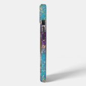 TOVERVLINDER IN BLAUW GOUD GLINSTERING Case-Mate iPhone CASE (Achterkant / Links)