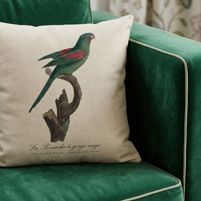 Tovi-parkiet, Brotogeris jugularis Kussen (Orange-Chinned Parakeet, Brotogeris jugularis. Throw Pillow)