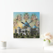 TOVP/Pancha Tattva Clock Vierkante Klok (Huis)