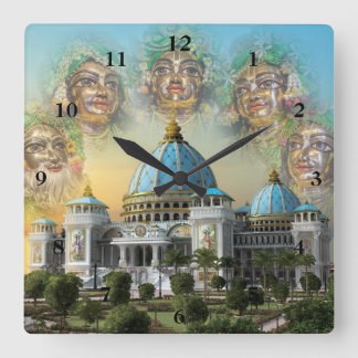 TOVP/Pancha Tattva Clock Vierkante Klok
