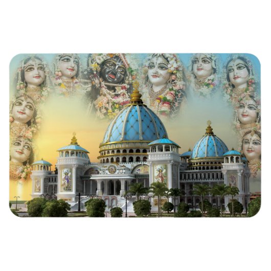 TOVP/Radha Madhava/Ashta Sakhis Magnet Magneet (Horizontaal)