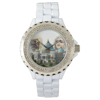 TOVP/Radha Madhava Rhinestone/emaille horloge