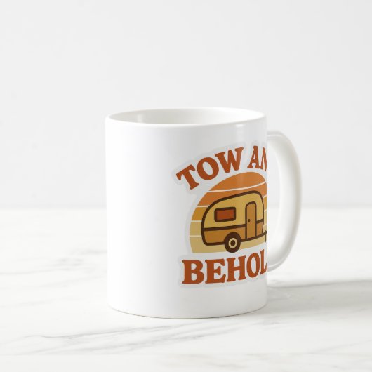 Tow and Behold | Funny Caravan Mug Koffiemok (Voorkant rechts)
