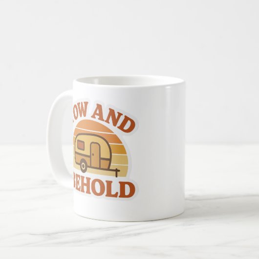 Tow and Behold | Funny Caravan Mug Koffiemok (Voorkant links)