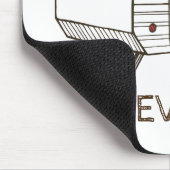 Tow Behind Camper Caravan persoonlijke Muismat (Hoek)