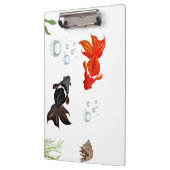 Tow cute koi fish play in water klembord (Links)
