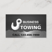 Tow Hook Logo Professional Metal Visitekaartje (Voorkant)