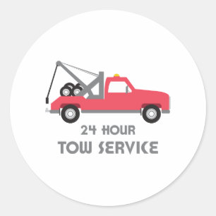 Tow-service Ronde Sticker