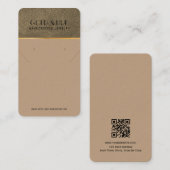 Tow Tone Lederen Sieraden Display Visitekaartje (Voorkant / Achterkant)