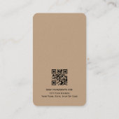 Tow Tone Lederen Sieraden Display Visitekaartje (Achterkant)