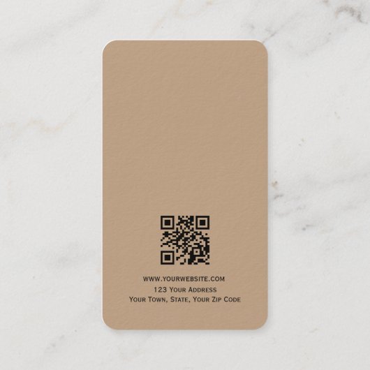 Tow Tone Lederen Sieraden Display Visitekaartje (Achterkant)