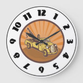 Tow Truck Clock Grote Klok (Voorkant)