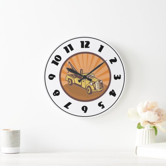 Tow Truck Clock Grote Klok (Huis)