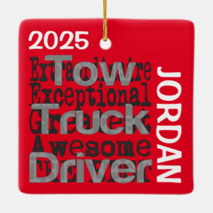 Tow Truck Driver Extraordinaire CUSTOM Keramisch Ornament