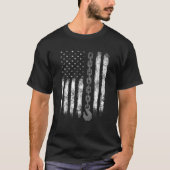 Tow Truck Driver Gift Mannen USA Flag Towing Hook  T-shirt (Voorkant)
