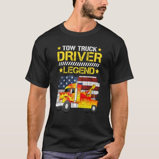 Tow truck driver legend t-shirt (Voorkant)