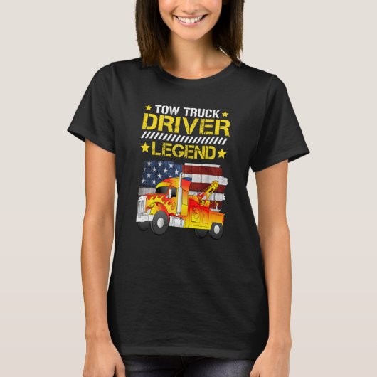 Tow truck driver legend t-shirt (Voorkant)