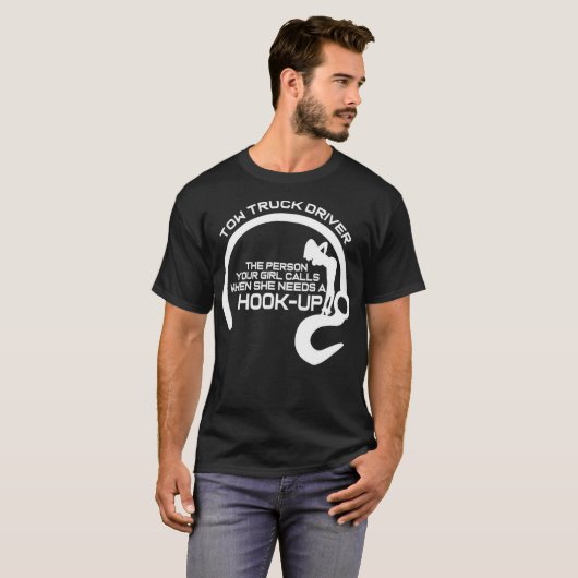 Tow Truck-driver T-shirt (Voorkant volledig)