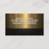 Tow Truck | Goud metaal Visitekaartje (Achterkant)