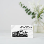 Tow Truck | Industriële industrie Visitekaartje (Staand voorkant)
