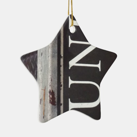  Tow Truck JUNK SIGN Keramisch Ornament (Rechts)