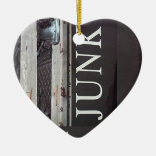 Tow Truck JUNK SIGN Keramisch Ornament