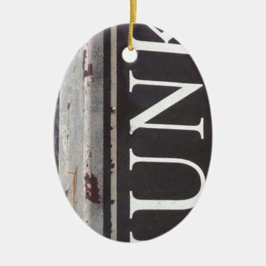  Tow Truck JUNK SIGN Keramisch Ornament (Voorkant)