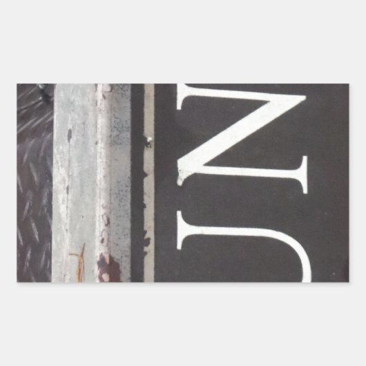  Tow Truck JUNK SIGN Rechthoekige Sticker (Voorkant)