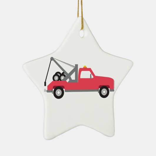 Tow Truck Keramisch Ornament (Rechts)