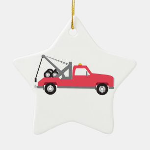 Tow Truck Keramisch Ornament