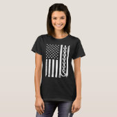 Tow Truck Mannen Vrouwen Koel US Flag Tow Truck Dr T-shirt (Voorkant volledig)
