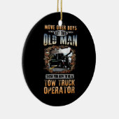 Tow Truck Operator Keramisch Ornament (Rechts)