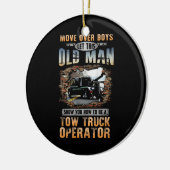 Tow Truck Operator Keramisch Ornament (Links)