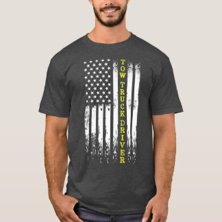 Tow Truck Operator Thin Yellow Line Wrecker Tow T-shirt