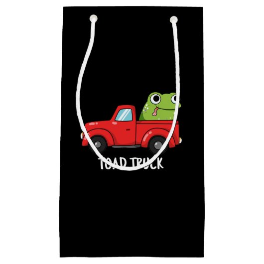 Tow Truck Pun Dark BG Klein Cadeauzakje (Voorkant)