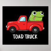 Tow Truck Pun Dark BG Poster (Voorkant)