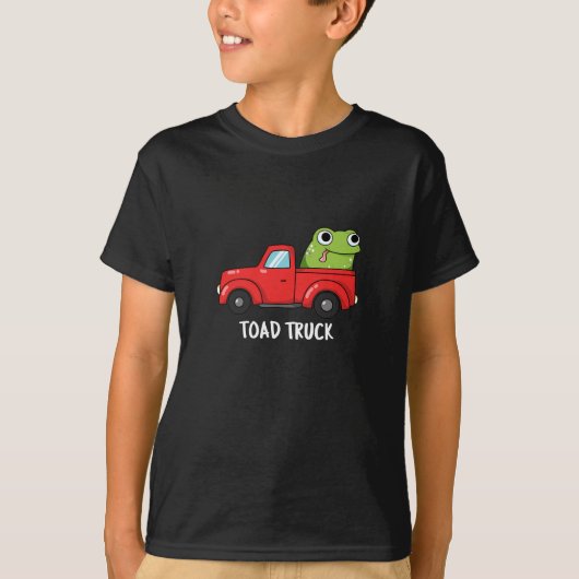 Tow Truck Pun Dark BG T-shirt (Voorkant)