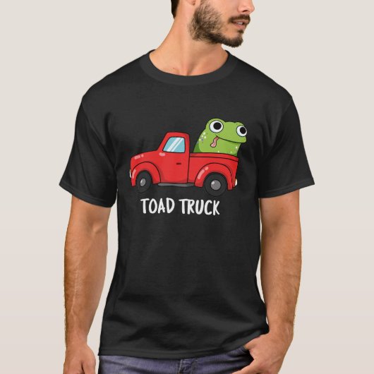 Tow Truck Pun Dark BG T-shirt (Voorkant)