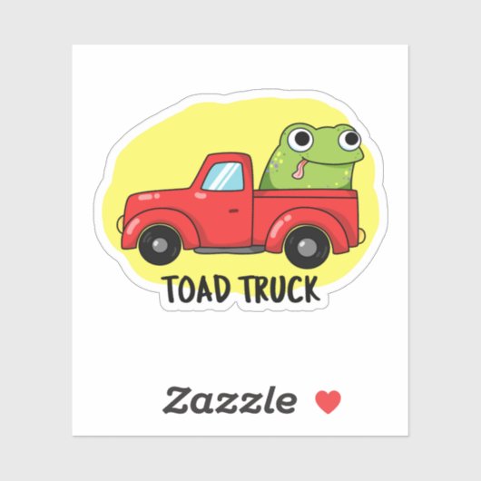 Tow Truck Pun Sticker (Vel)