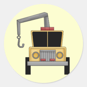 Tow Truck Ronde Sticker