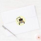Tow Truck Ronde Sticker (Envelop)