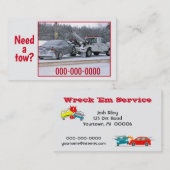Tow Truck Service Visitekaartje (Voorkant / Achterkant)