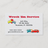 Tow Truck Service Visitekaartje (Achterkant)