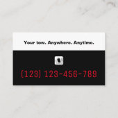 Tow Truck Services | Altijd en altijd uw werk Visitekaartje (Achterkant)