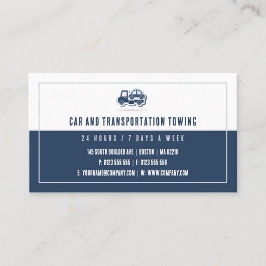 Tow Truck Services | Altijd en altijd uw werk Visitekaartje (Voorkant)