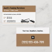 Tow Truck Services | Altijd en altijd uw werk Visitekaartje (Voorkant / Achterkant)