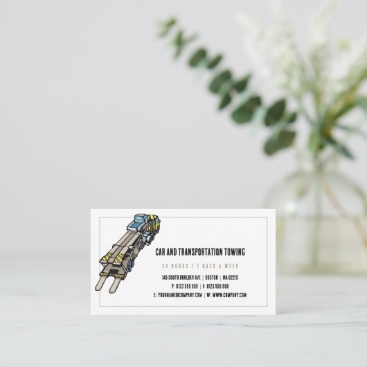 Tow Truck Services | Altijd en altijd uw werk Visitekaartje (Staand voorkant)