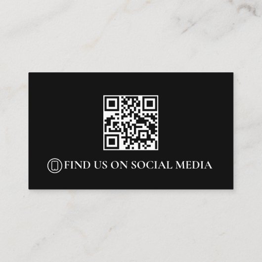 Tow Truck Services QR Code Logo Visitekaartje (Achterkant)