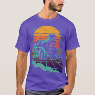 Tow Truck Sunset Retro Vintage Towing Trucker T-shirt